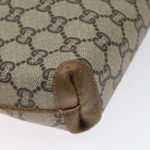 GUCCI GG Plus Supreme Shoulder Bag Pvc Beige Gold - Picture 11 of 16